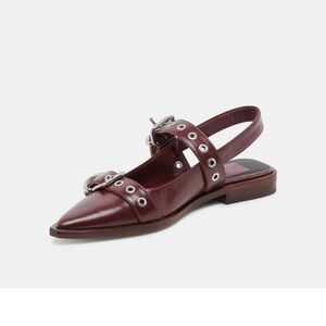 Worn Once! Dolce Vita Burgundy Labell Flats Sz 8.